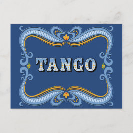 Filete Fileteado Porteño Argentine Tango Sign Briefkaart