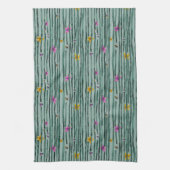 Filets met bloemen theedoek (Verticaal)