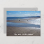 Filey Beach, North Yorkshire, Engeland, Briefkaart (Voorkant / Achterkant)