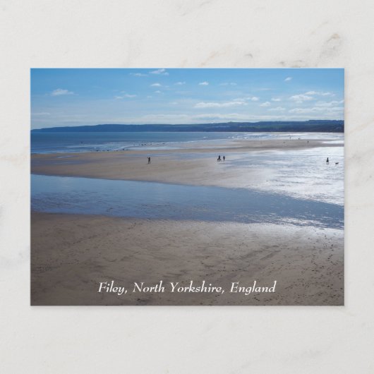 Filey Beach, North Yorkshire, Engeland, Briefkaart (Voorkant)
