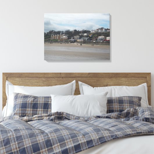 Filey Seafront Canvas Afdruk (Insitu (Slaapkamer))
