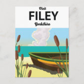 Filey, Yorkshire kustreisposter Briefkaart (Voorkant)