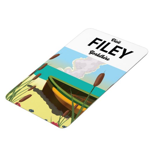 Filey, Yorkshire kustreisposter Magneet (Linkerzijde)