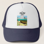 Filey, Yorkshire Seaside reisposter Trucker Pet (Voorkant)