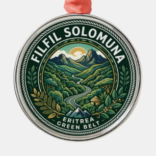Filfil Solomuna (Groene gordel) Eritrea Metalen Ornament