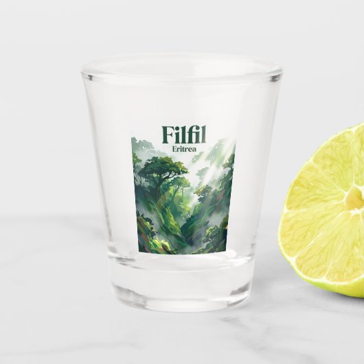 Filfil Solomuna (Groene Gordel) Eritrea Shot Glas (Voorkant)