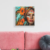 Filha da Terra Canvas Afdruk (Insitu (Woonkamer))