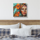 Filha da Terra Canvas Afdruk (Insitu (Slaapkamer))