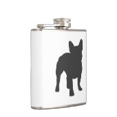 Filhouette hond van de Franse hond Bulldog Heupfles (Rechts)