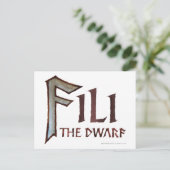 Fili-naam Briefkaart (Staand voorkant)