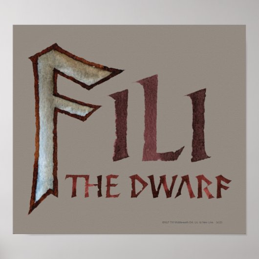 Fili-naam Poster (Voorkant)