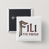 Fili-naam Vierkante Button 5,1 Cm (Voorkant /achterkant)