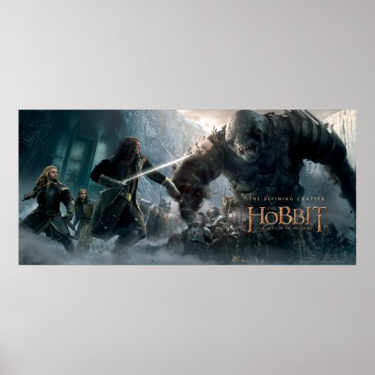 Fili, THORIN OAKENSHIELD™, en Kili Fight Giant Poster (Voorkant)