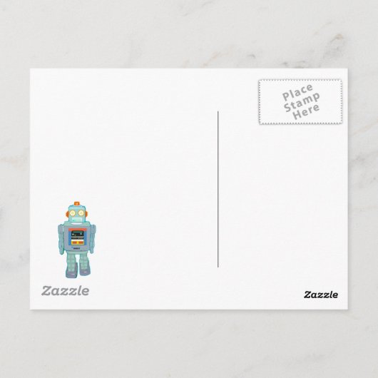 Filia de Robot Briefkaart (Achterkant)