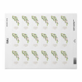 Filiaal en bessen Kerst retour adres Etiket (Full Sheet)