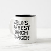 filiaalbeheerder tweekleurige koffiemok (Voorkant links)