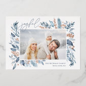 Filialen | Elegant Photo Roos Gold Folie Feestdagenkaart (Voorkant)