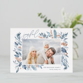 Filialen | Elegant Photo Roos Gold Folie Feestdagenkaart (Staand Voorkant)