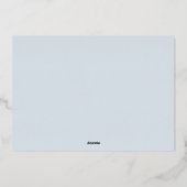 Filialen | Elegant Photo Silver Folie Feestdagenkaart (Achterkant)