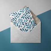 filialen van de  waterverf - turquoise en red feestdagenkaart