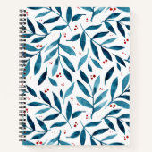 filialen van de  waterverf - turquoise en red notitieboek (Voorkant)