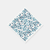 filialen van de  waterverf - turquoise en red servet (Hoek)