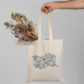 filialen van de  waterverf - turquoise en red tote bag
