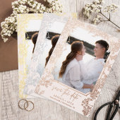 filigraan bloemenchinoiserie save date bruiloft folie uitnodiging