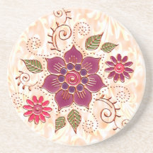 Filigraan cirkel met bloemen