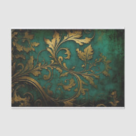 Filigraan - Groen en Goud Tissuepapier