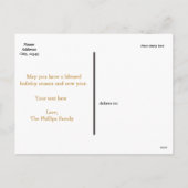 Filigraan pompoen Elegant herfst Herfst Briefkaart (Achterkant)