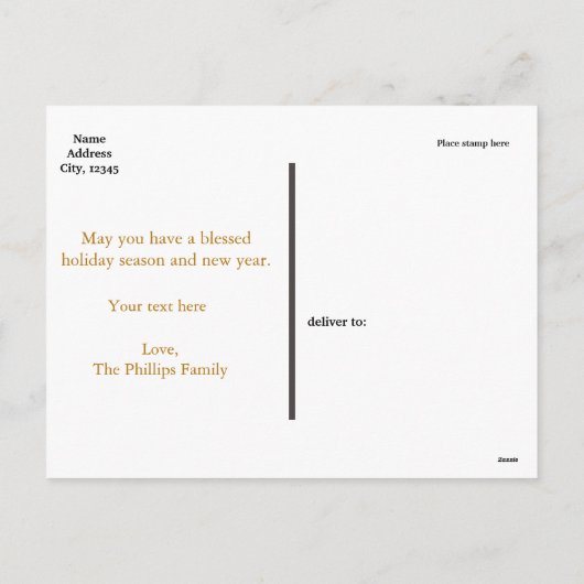 Filigraan pompoen Elegant herfst Herfst Briefkaart (Achterkant)