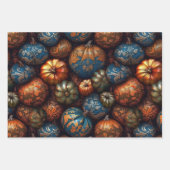 filigraan-pompoen inpakpapier vel (Voorkant 3)