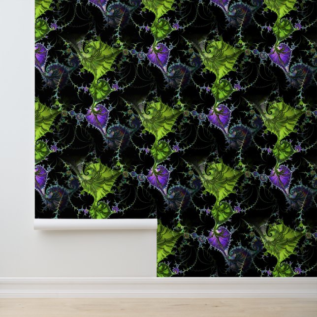 Filigraan spiraal fractal - naadloos patroon 1 behang (Applicatie)