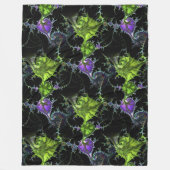 Filigraan spiraal fractal - naadloos patroon 1 fleece deken (Voorkant)