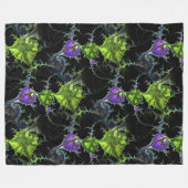 Filigraan spiraal fractal - naadloos patroon 1 fleece deken (Voorkant (Horizontaal))