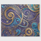 filigraan spiralen inpakpapier (Vlak)