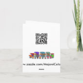 Filigraan stermandala, notakaart kaart (Achterkant)