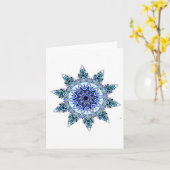 Filigraan stermandala, notakaart kaart (Gele Bloem)