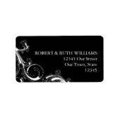 Filigraan Swirl Zwart w/White Etiket (Voorkant)