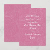 Filigraan Vlinder Behuizing Kaart in Roze (Voorkant / Achterkant)