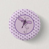 Filigrane Libelle Ronde Button 3,2 Cm (Voorkant)