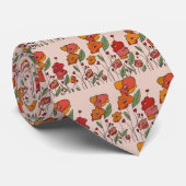 filigrane Mohnfelder Stropdas (Opgerold)