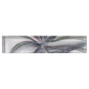 Filigre Bewegingen Modern Abstract Swingende Fract Naambordje