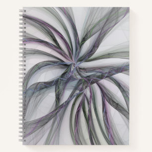 Filigre Bewegingen Modern Abstract Swingende Fract Notitieboek