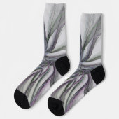 Filigre Bewegingen Modern Abstract Swingende Fract Sokken (Links)