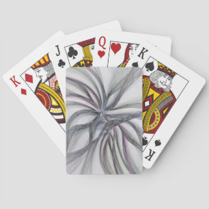 Filigre Motieven Moderne Abstracte Swingende Fract Pokerkaarten