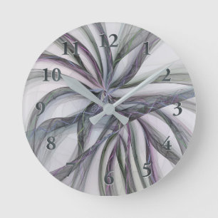 Filigre Motieven Moderne Abstracte Swingende Fract Ronde Klok