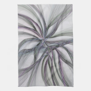 Filigre Motieven Moderne Abstracte Swingende Fract Theedoek