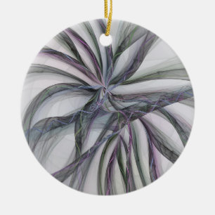 Filigre Motieven Moderne Abstracte Zwaiende Fracta Keramisch Ornament